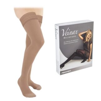 BAS CUISSE CL2 MICROTRANS classe 2 beige orthopédie XL/T4 L 822L-BG4 VEINAX @