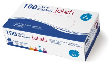 GANTS D EXAMEN L/T3 8/9 NITRILE JOLETTI 1106003061