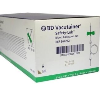 unite de prelevement ailette Vacutainer SafetyLok BD SAFETY LOK 21G TUBULURE 17.8 CM BTE 50 adaptateur pré-monté 1037005071/367282