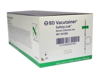 unite de prelevement ailette Vacutainer SafetyLok BD SAFETY LOK 21G TUBULURE 17.8 CM BTE 50 adaptateur pré-monté 1037005071/367282